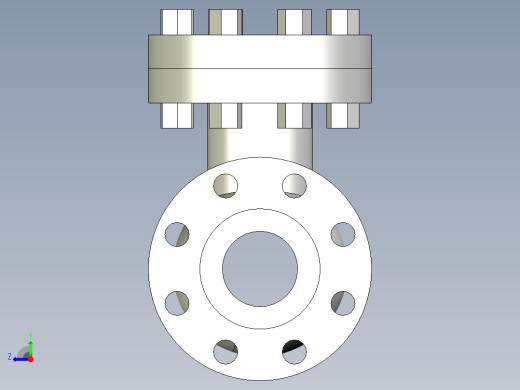阀门模型-swing_check_valve__fl_-_150-2500右视缩略图
