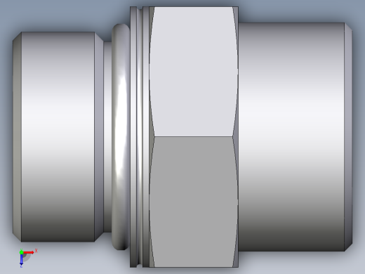 卡套式工业通用硬管接头EO_Male_Stud_connector_GEO25SMOMDCF俯视缩略图
