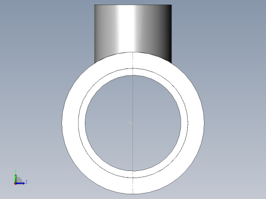 PVC公制管件-90x50 R-Tee前视缩略图