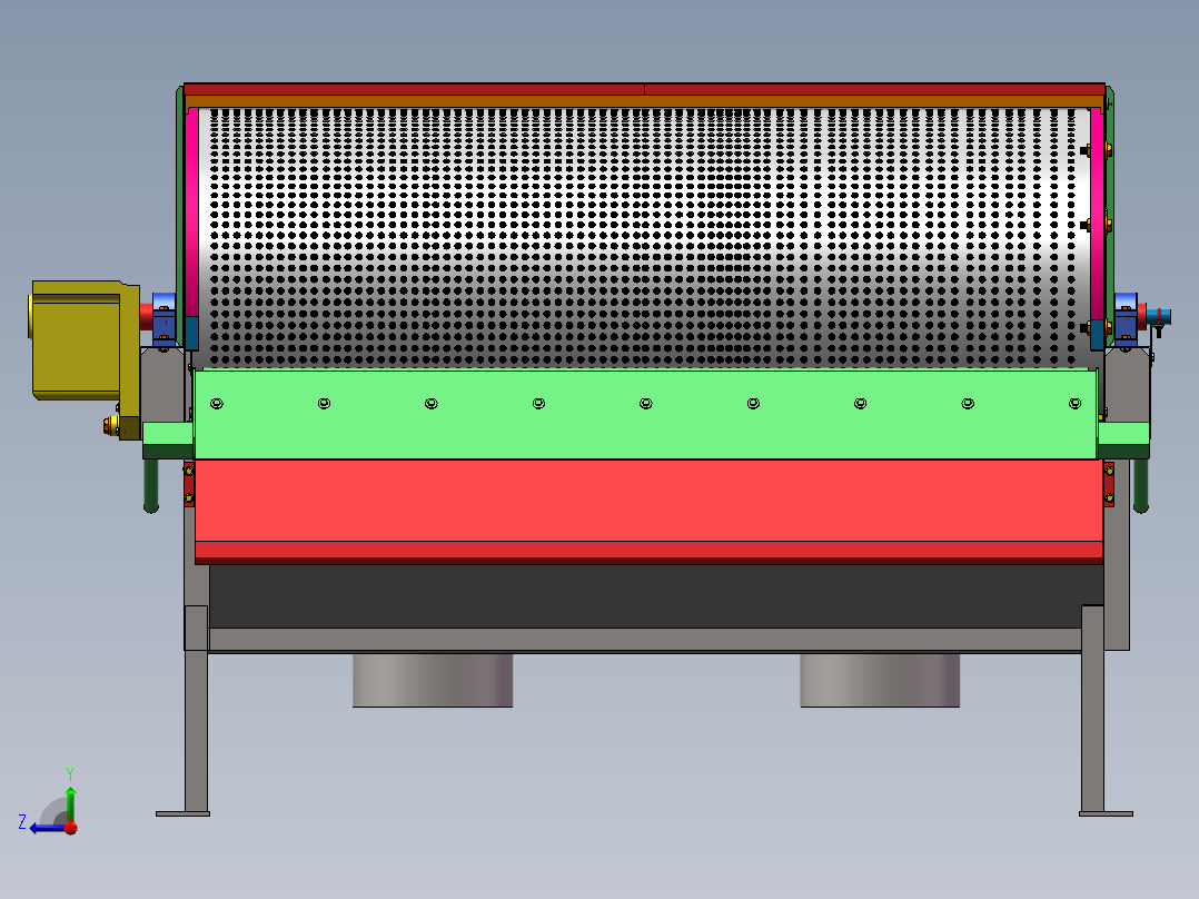 微滤机的设计含三维二维说明书566772右视图