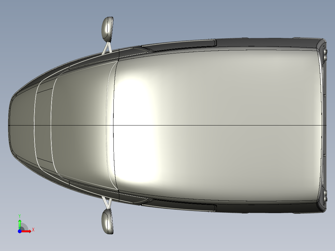 流线型电动三轮车--igs前视图