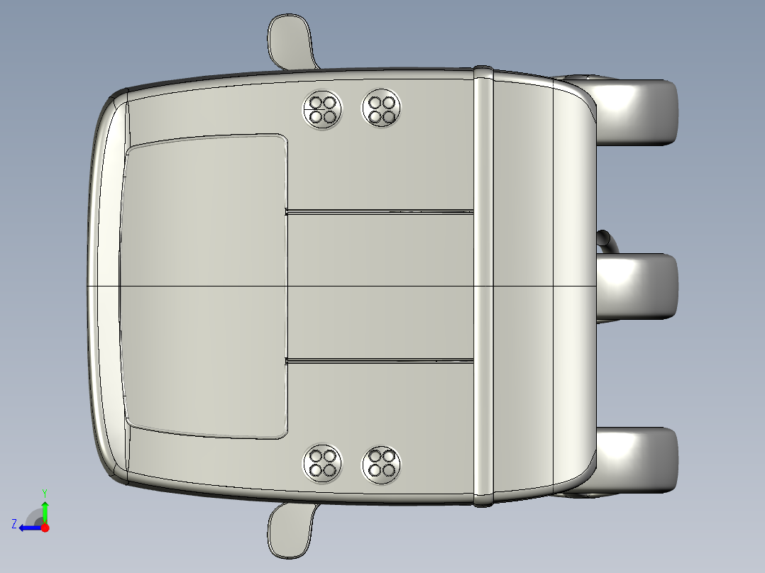 流线型电动三轮车--igs右视图