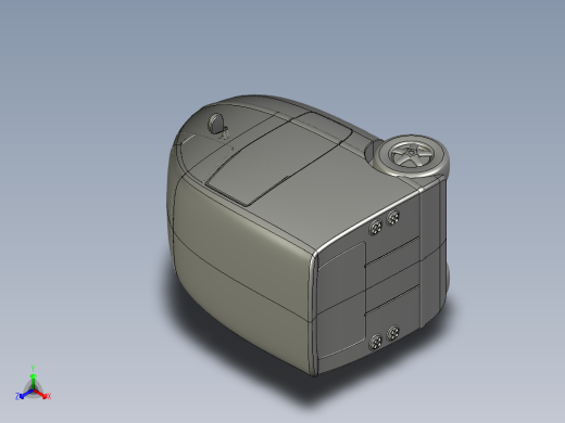 流线型电动三轮车--igs正等轴测缩略图