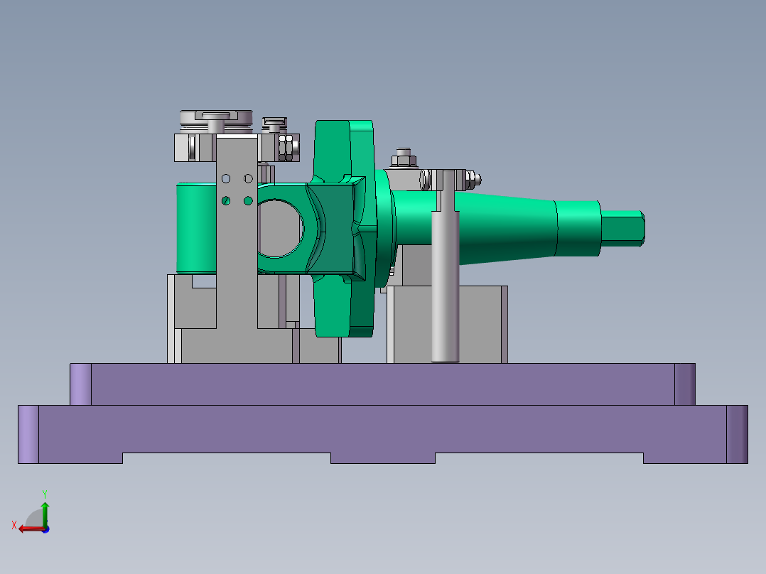 转向节内孔车组合夹具设计及分析含三维+cad+说明书后视图