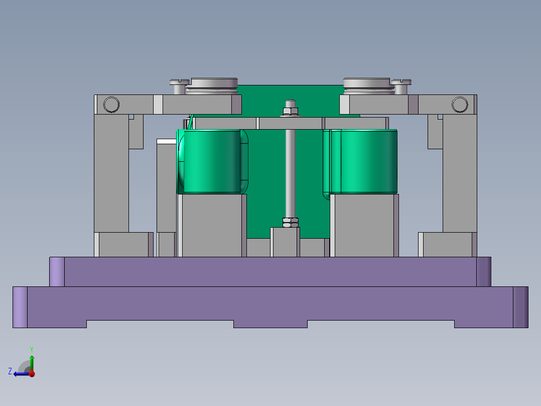 转向节内孔车组合夹具设计及分析含三维+cad+说明书右视图