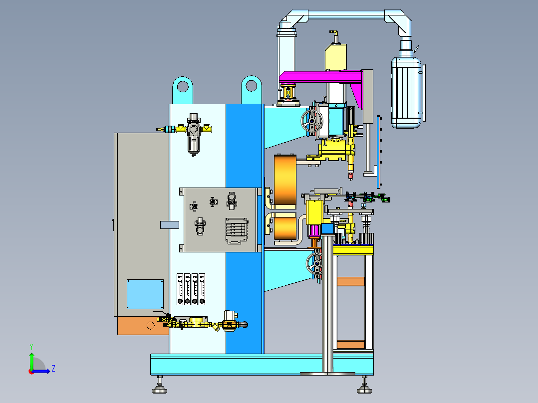 双头点焊机左视图
