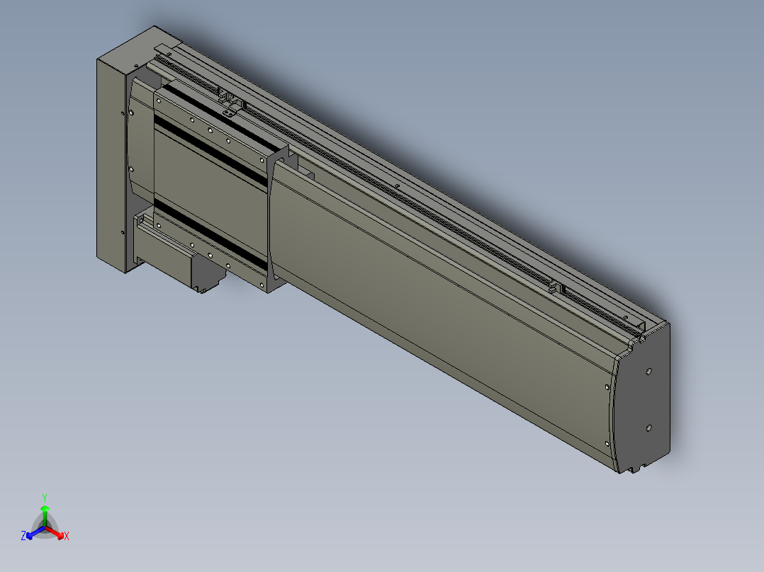 VF丝杆传动-一般环境VF22-S600-BL主视图