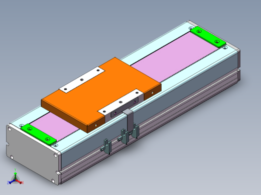 MCH丝杆全封闭MCH14-M-400W正等轴测缩略图