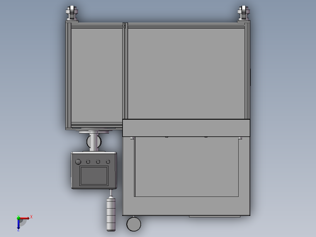 传感器真空灌胶机俯视图
