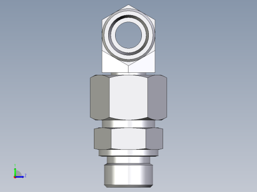卡套式工业通用硬管接头EO_Assembled_adjustable_standpipe_branch_tee_EVT16SMOMD71左视缩略图