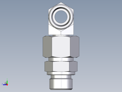 卡套式工业通用硬管接头EO_Assembled_adjustable_standpipe_branch_tee_EVT16SMOMD71右视缩略图