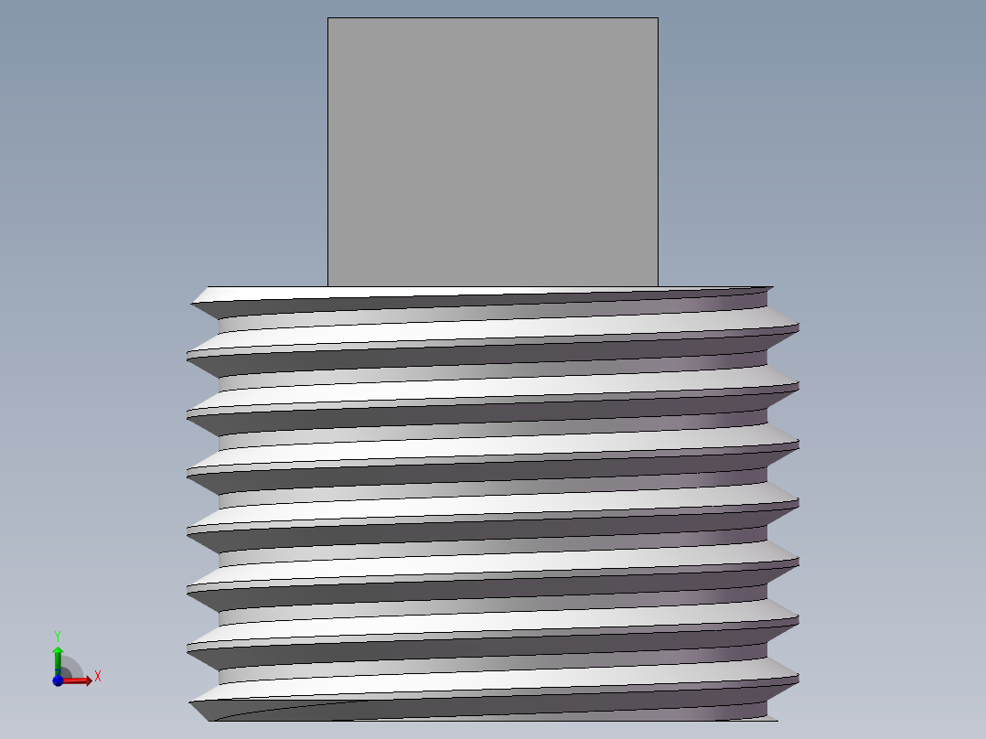 四角塞头 DN15前视图
