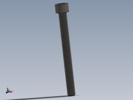 Screw_DIN_912_M10x100F_A2.SLDPRT公制内六角螺钉
