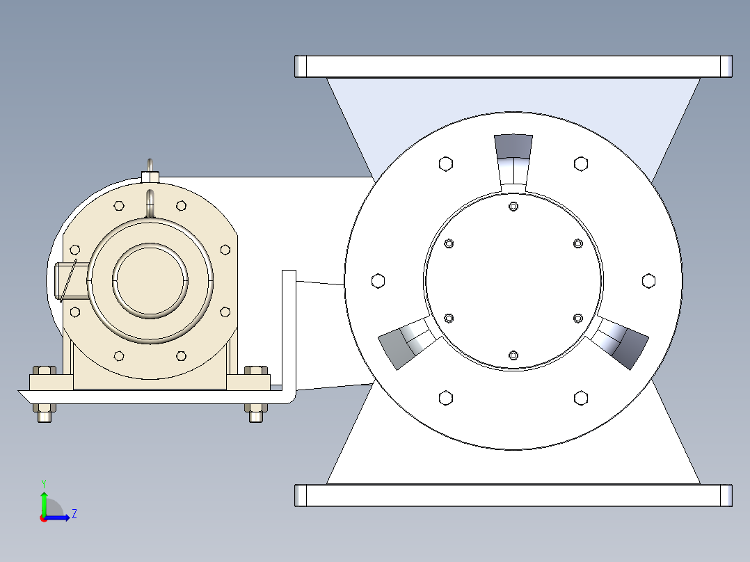 卸料器 YJD-HG系列 16款左视图