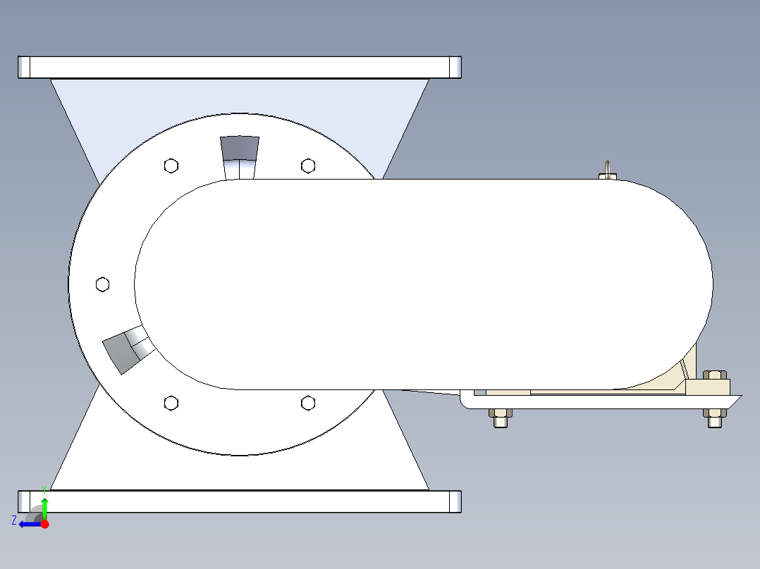 卸料器 YJD-HG系列 16款右视图