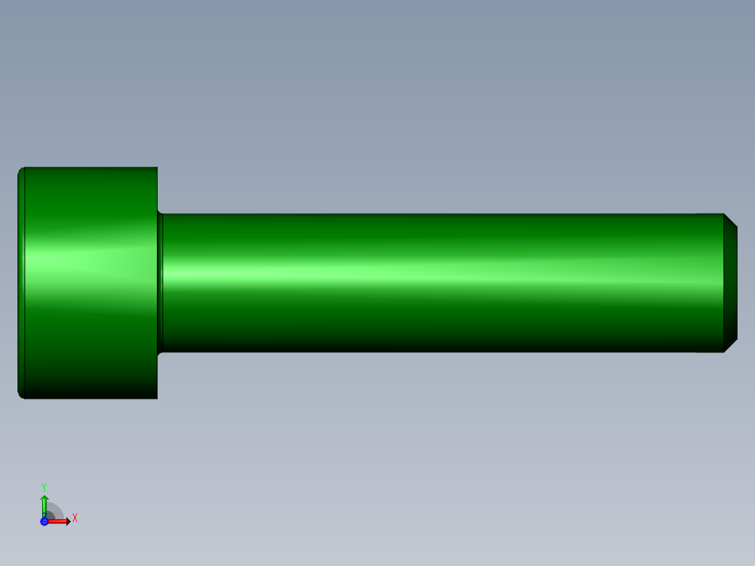 304內六角不鏽鋼螺絲前视图