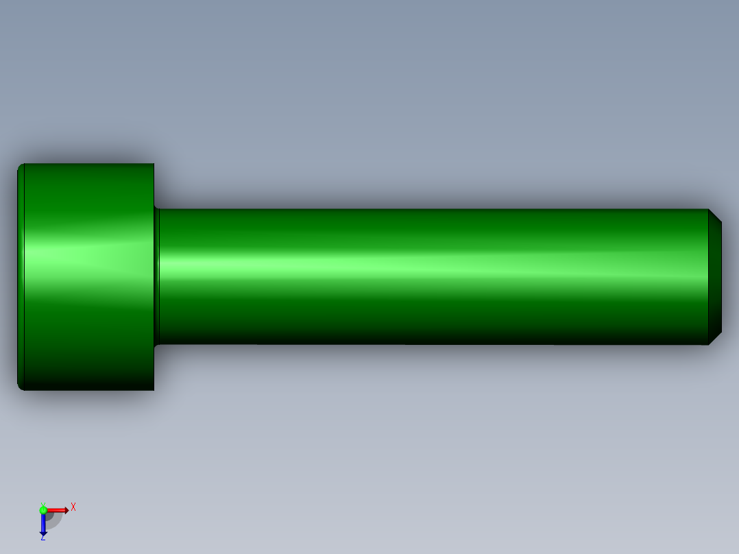 304內六角不鏽鋼螺絲俯视图