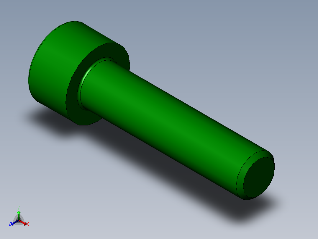 304內六角不鏽鋼螺絲正等轴测图