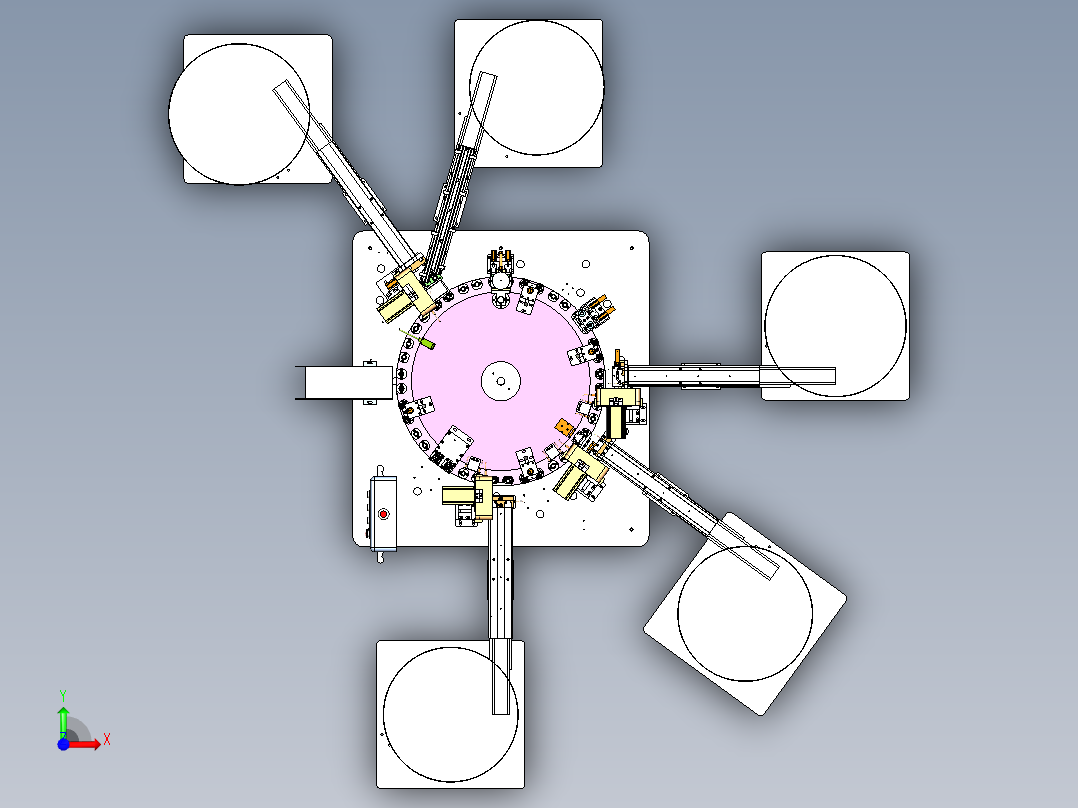 螺纹泵组装机前视图