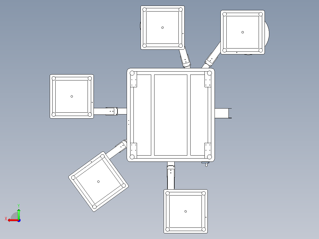 螺纹泵组装机后视图