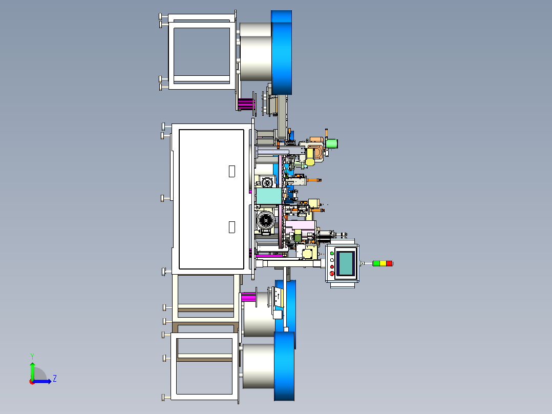 螺纹泵组装机左视图