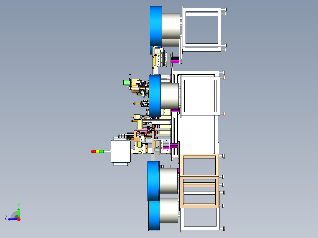 螺纹泵组装机右视图