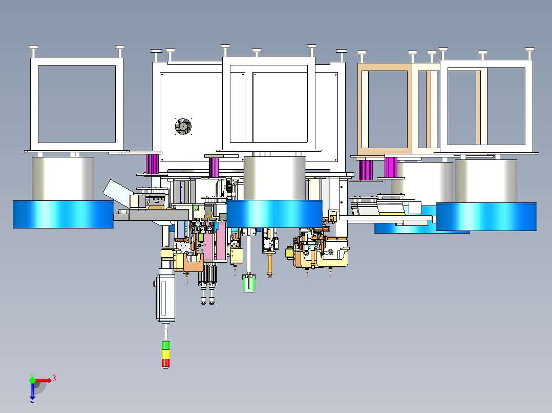 螺纹泵组装机俯视图
