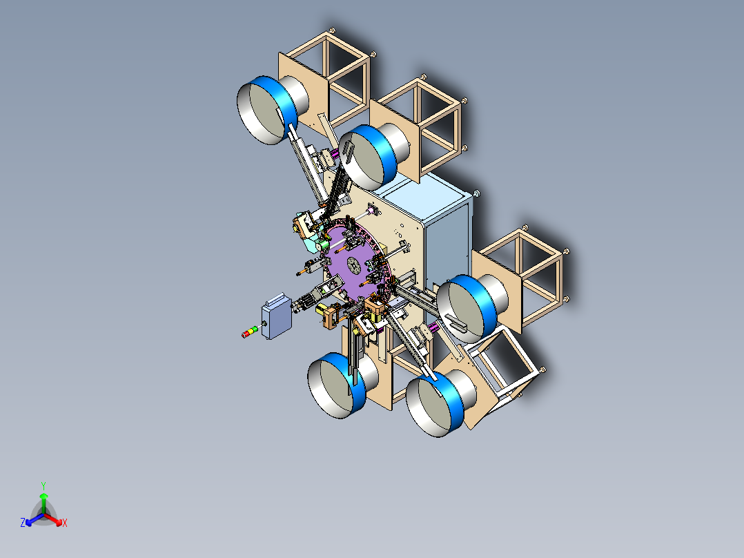 螺纹泵组装机正等轴测图
