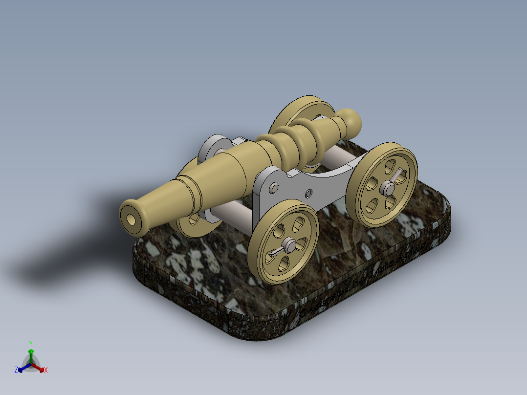 大炮(39)正等轴测图