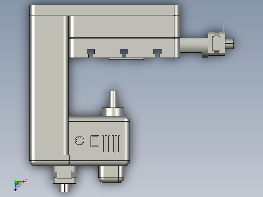 A2004050-小型Proxxon MF70数控铣床俯视图