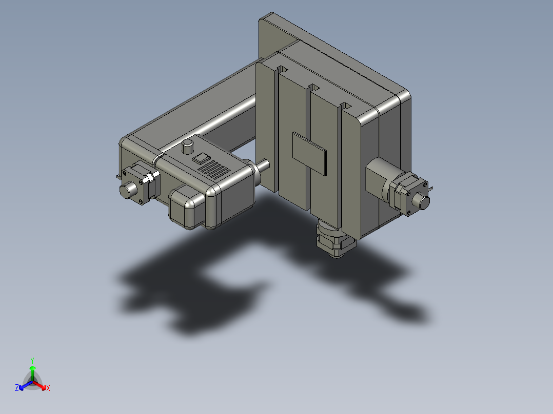 A2004050-小型Proxxon MF70数控铣床正等轴测图