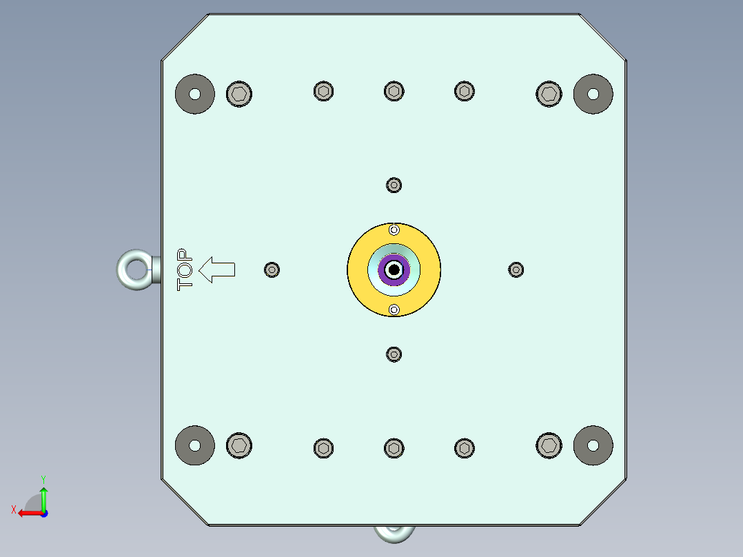 注塑模具、模具(73)后视图