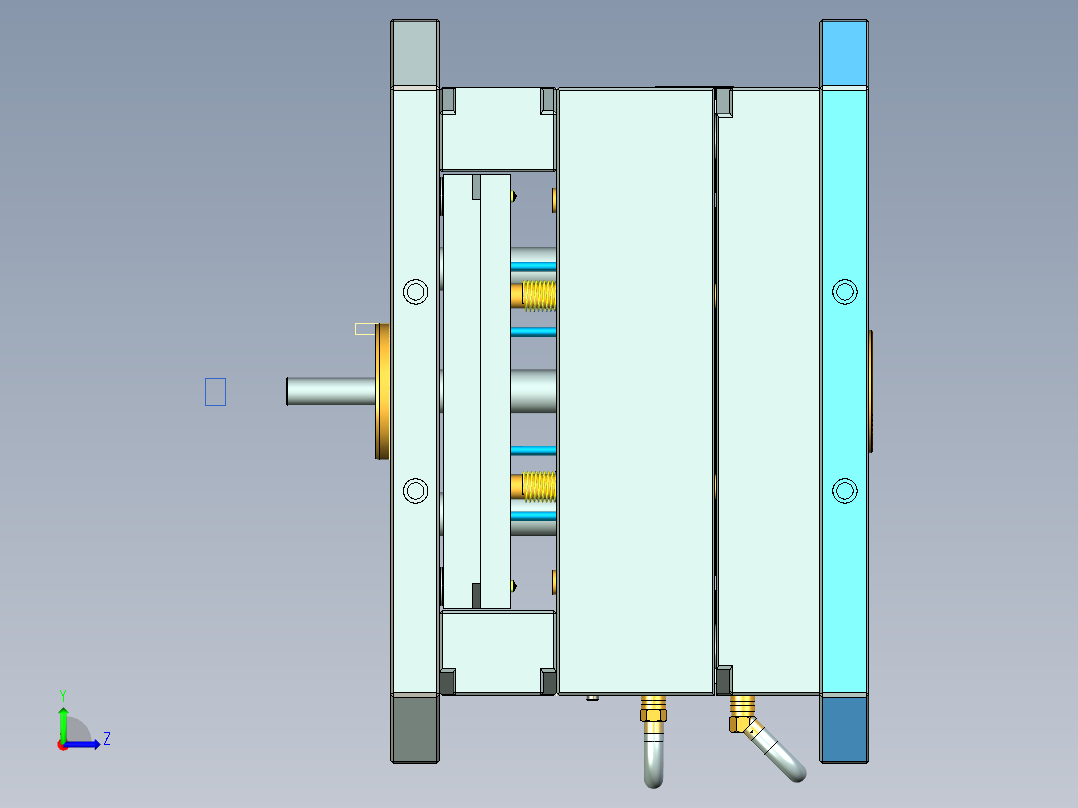 注塑模具、模具(73)左视图