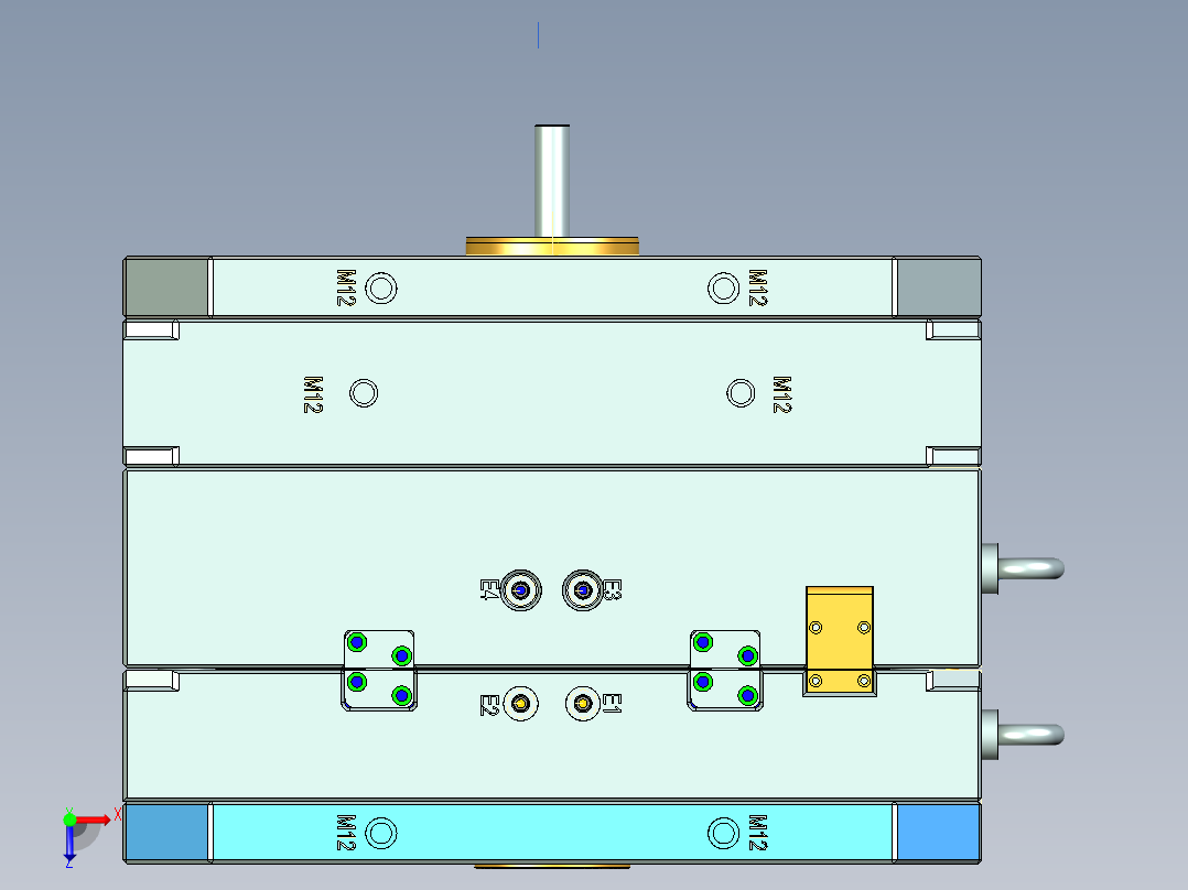 注塑模具、模具(73)俯视图