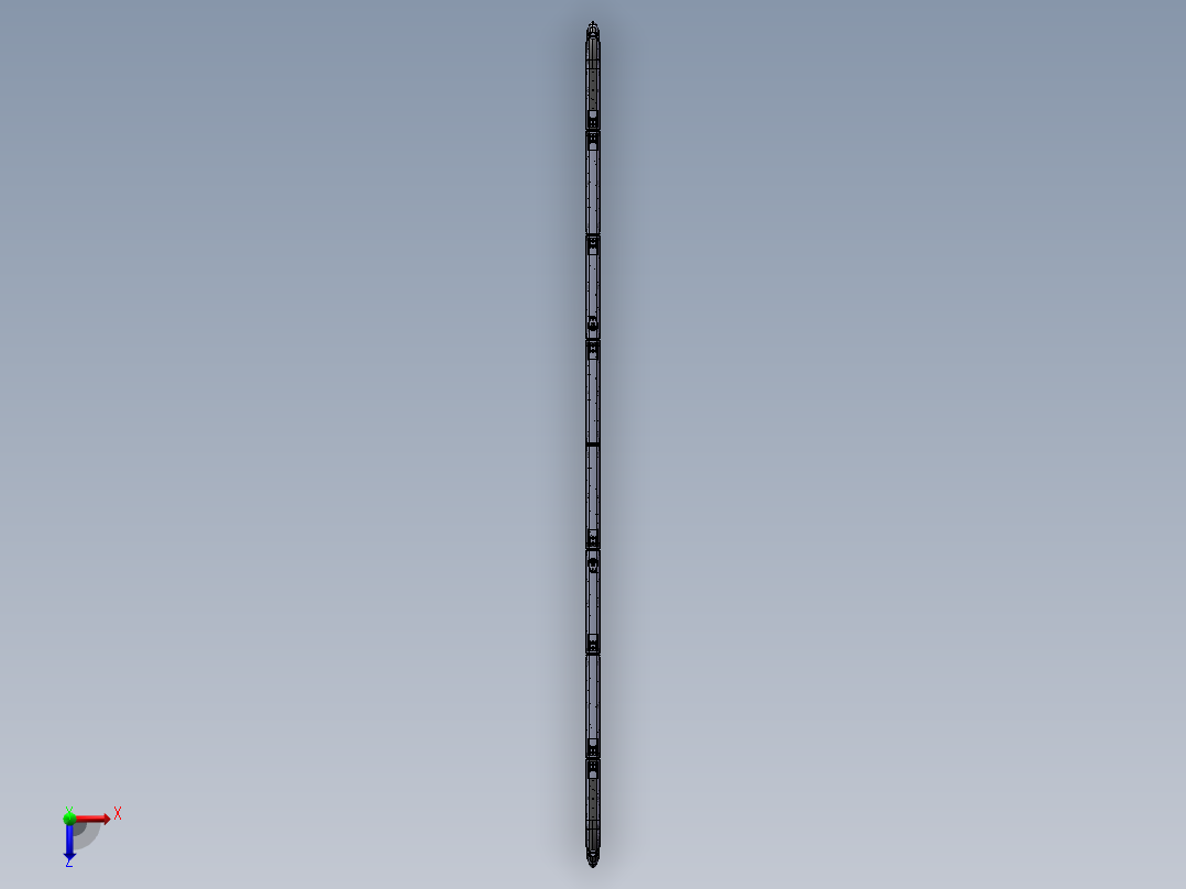 标准动车组模型  CR400AF 8 列编组俯视图