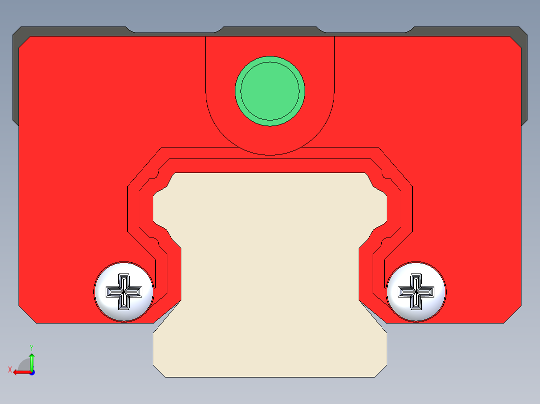 CNC直线导轨轴承后视图