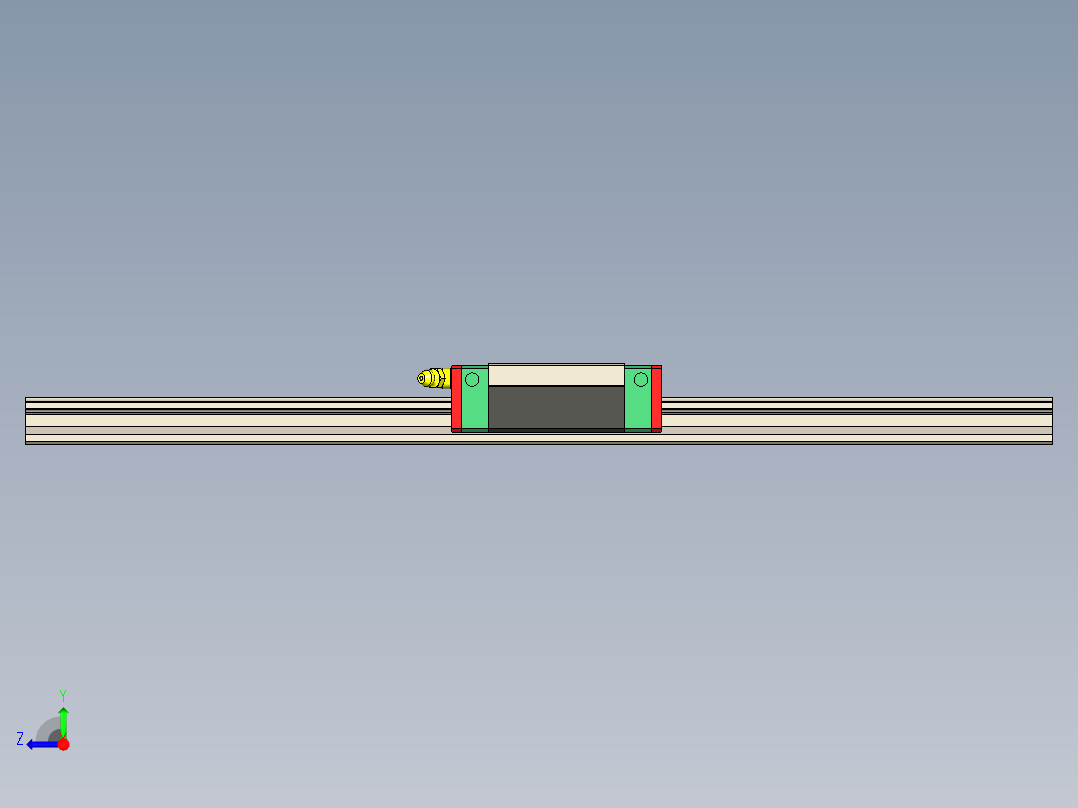 CNC直线导轨轴承右视图