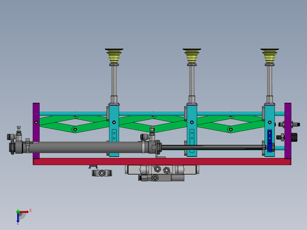 变距机构俯视图