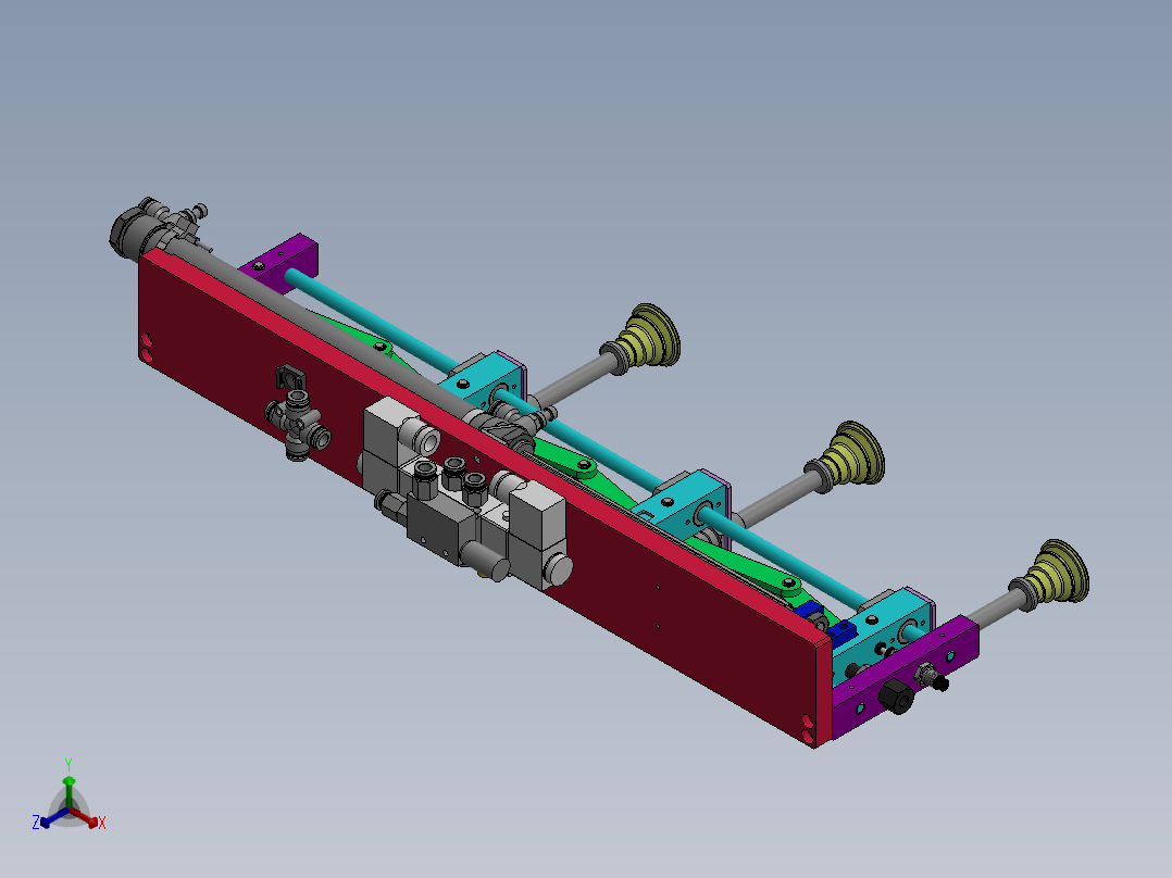 变距机构正等轴测图