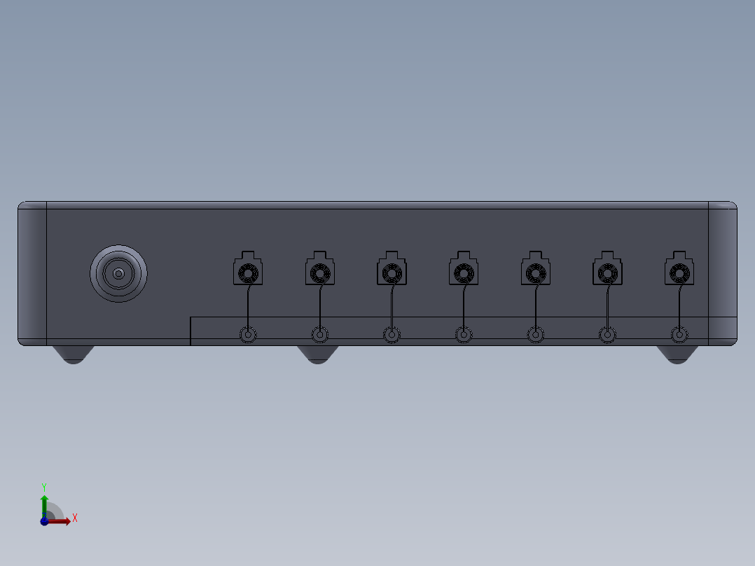 线束通讯网关前视图