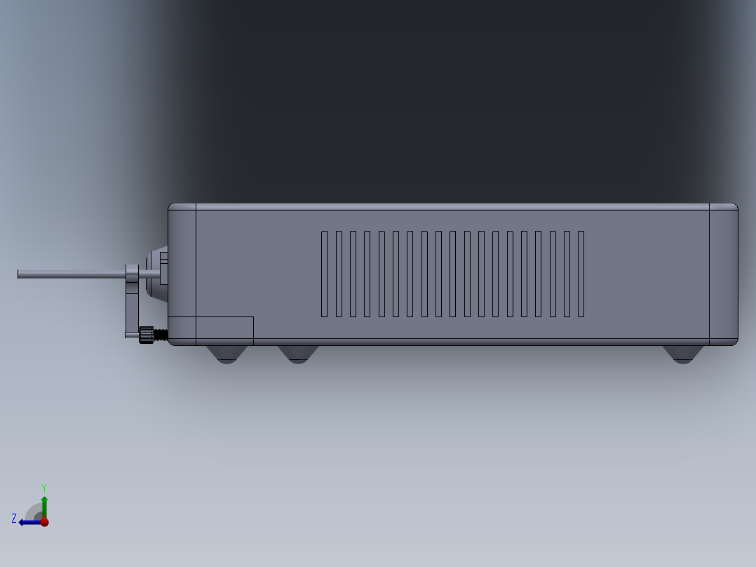 线束通讯网关右视图