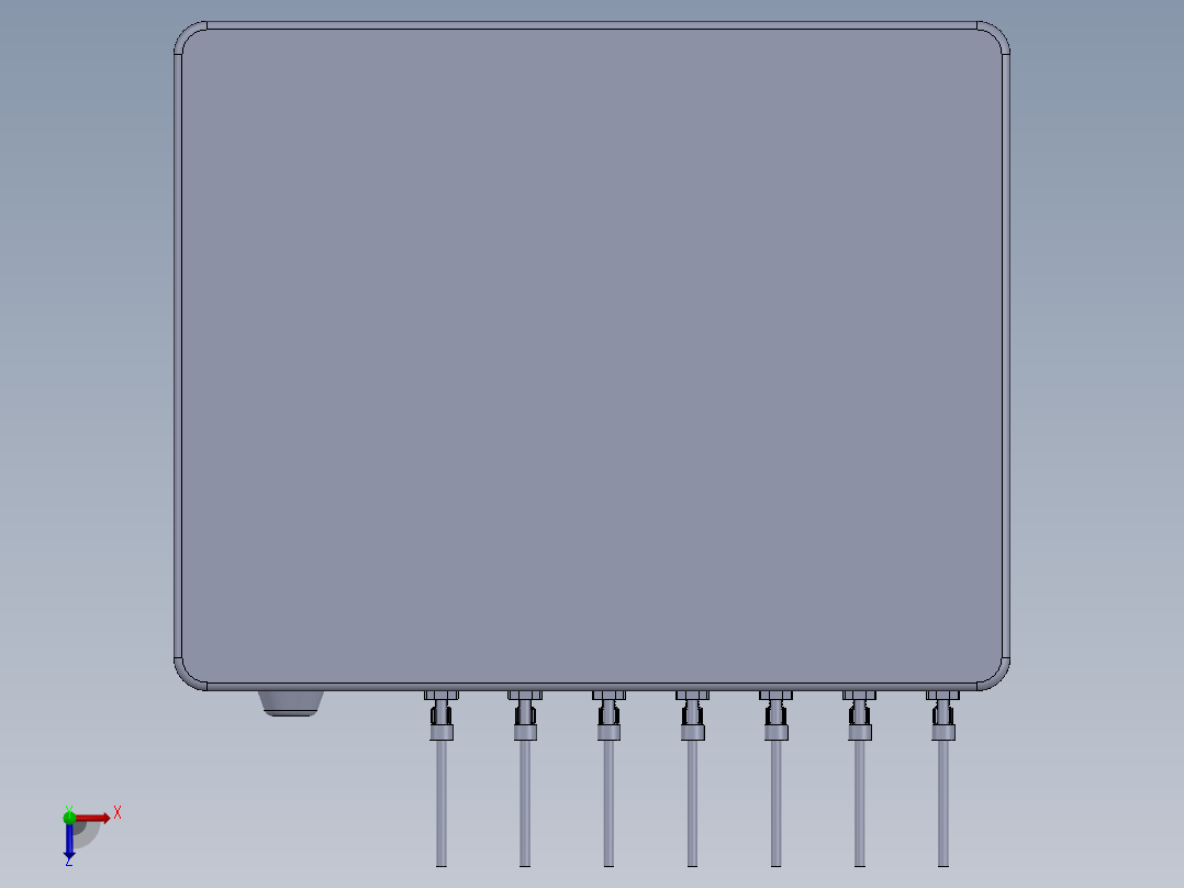 线束通讯网关俯视图