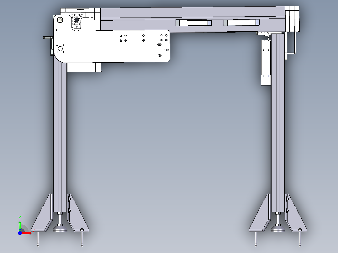 平皮带输送线800X800前视图