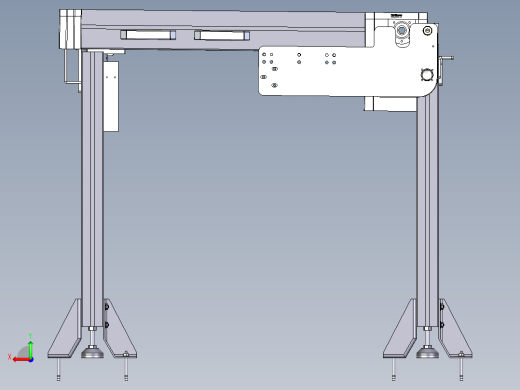 平皮带输送线800X800后视缩略图