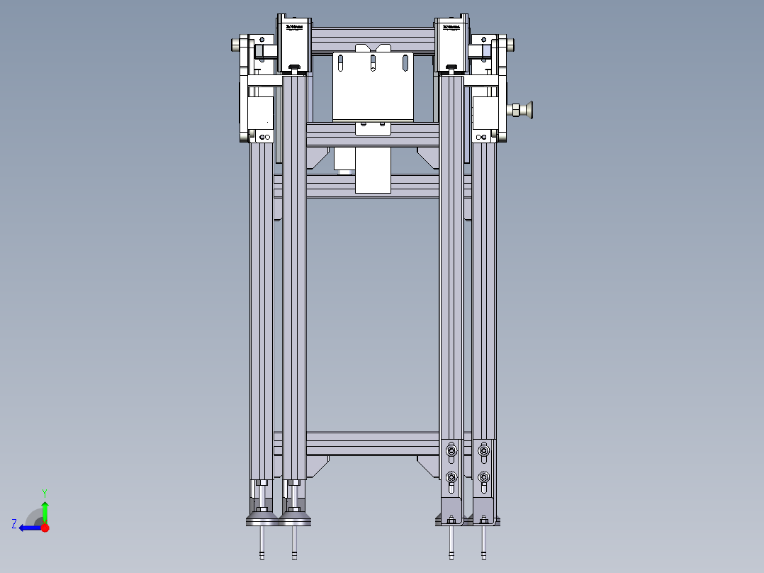 平皮带输送线800X800右视图