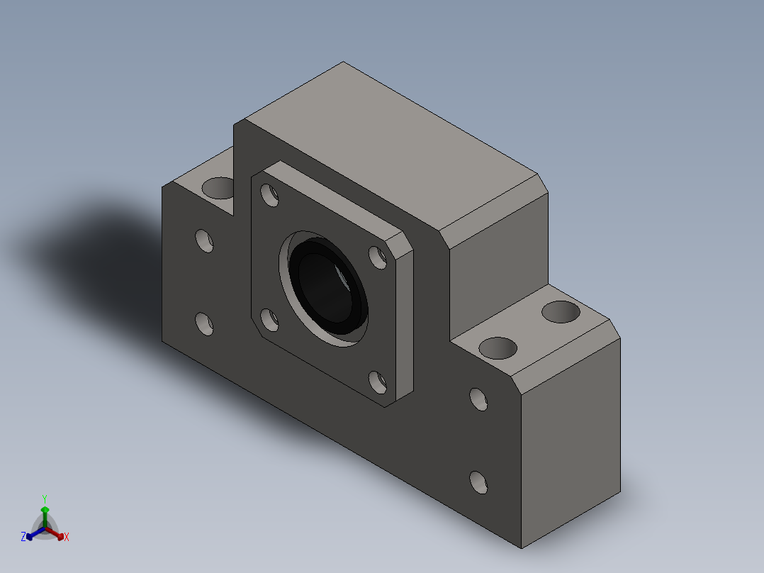 枕块正等轴测图