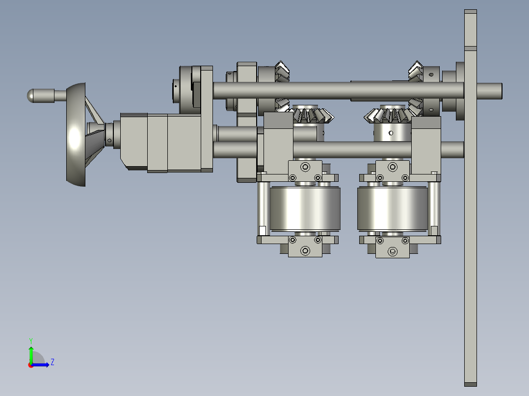 2镜向下牵引部件11左视图
