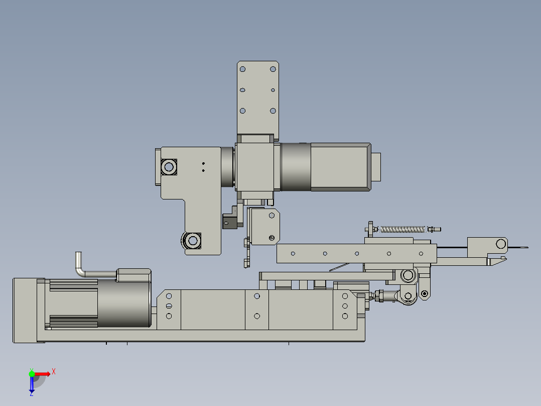 YWP200K4-07A-00左机械手组件俯视图