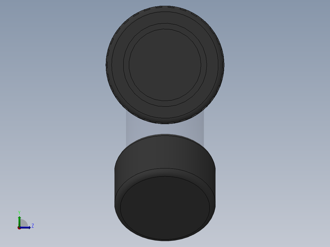 Y filter DN40 PN10 U-PVC左视图