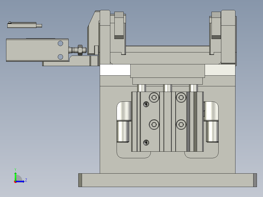 M02103-02-输送带顶升机构左视图